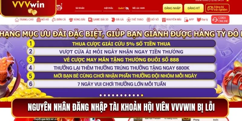 nguyên nhân đăng nhập tài khoản